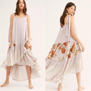 New Free People Bare It All Printed Maxi Dress Size Small
